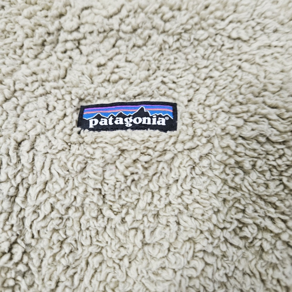 Patagonia Jacket Womens Small Beige 1/4 Zip Los Gatos Fleece Sweatshirt Stretch - Picture 2 of 5